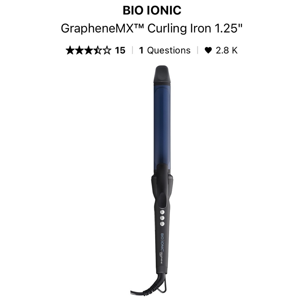 Bio Ionic curling iron